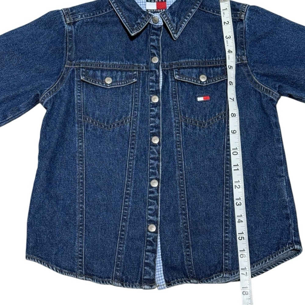 Tommy Hilfiger Girls Blue Jean Denim‎ Long Sleeves Size 5 - Picture 4 of 6